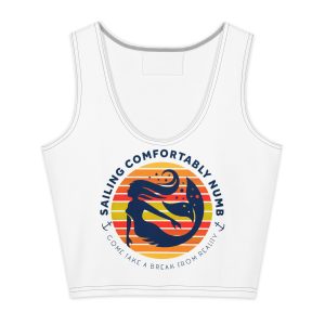 cotton crop top women casual summer outfit