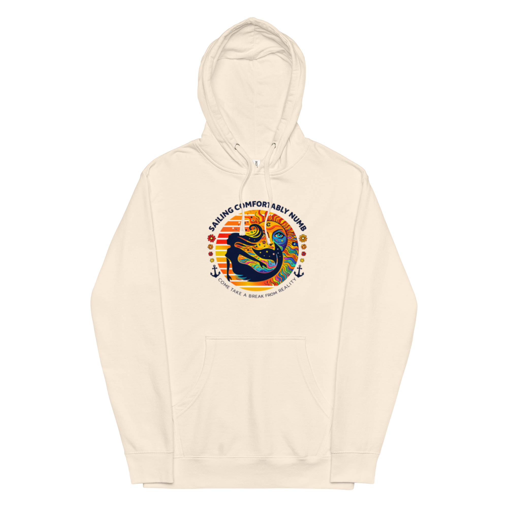 Unisex midweight hoodie 4 comfortable hoodie close-up fabric
