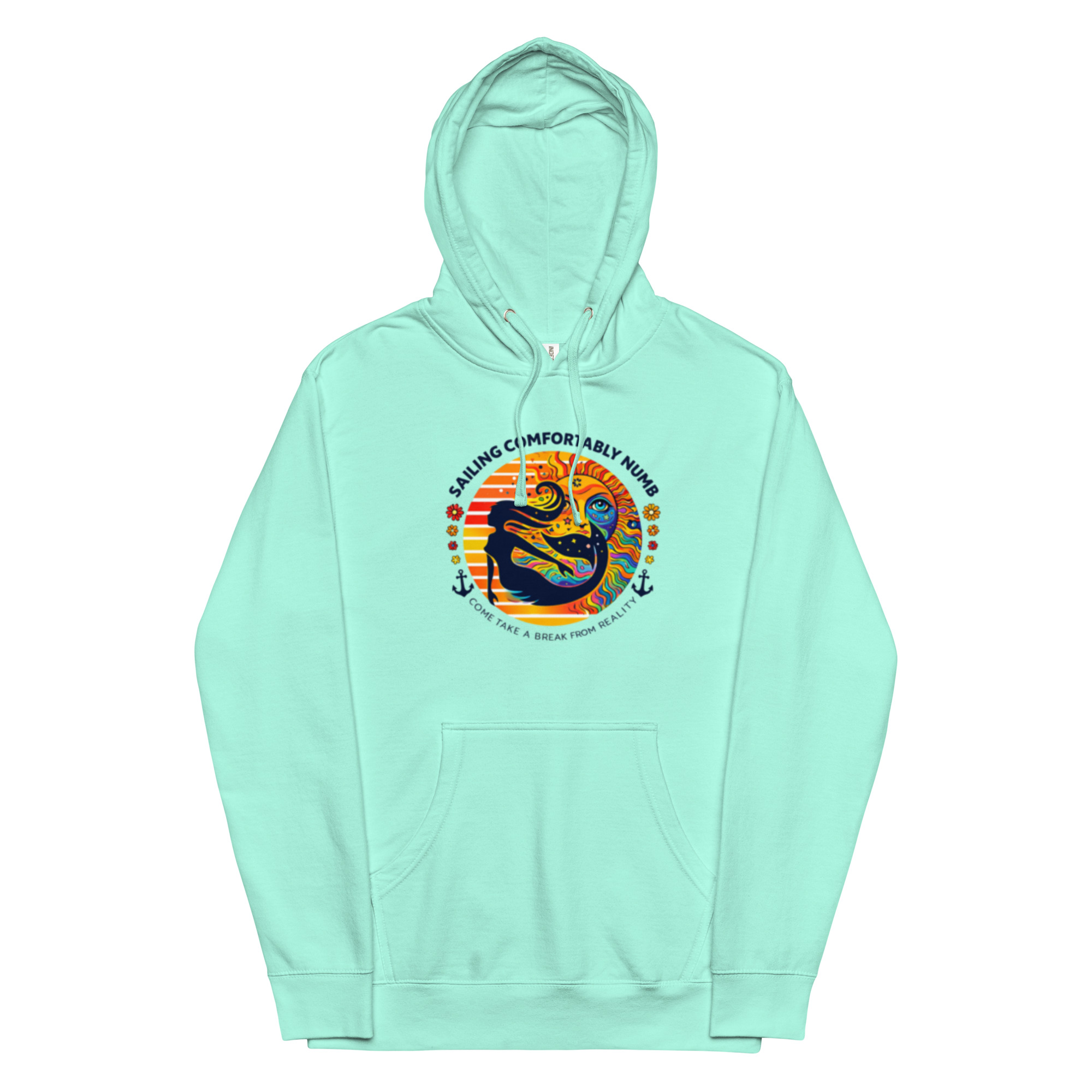 Unisex midweight hoodie 9 comfortable hoodie close-up fabric